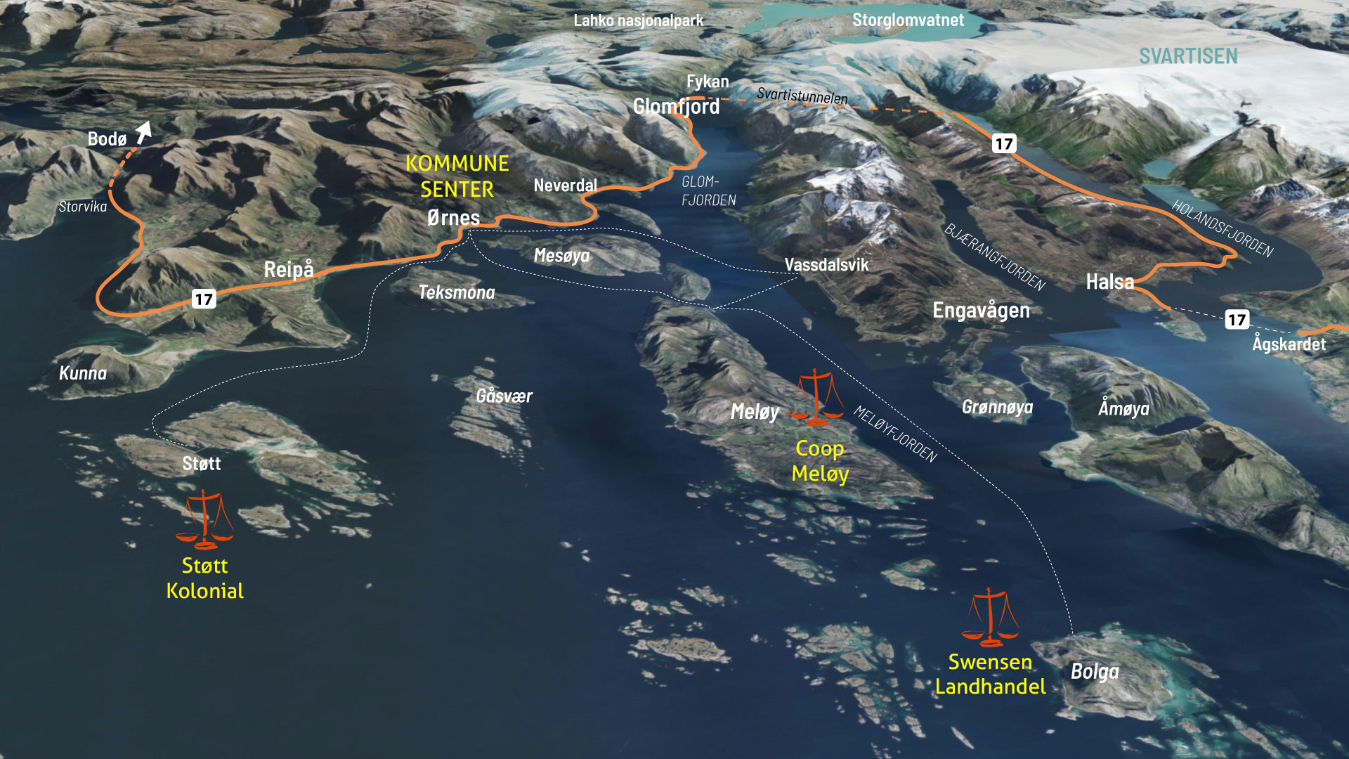 Bilde for Første servicepunkt i Nordland