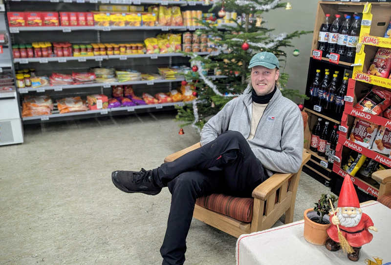 Kjøpmann i lenestol